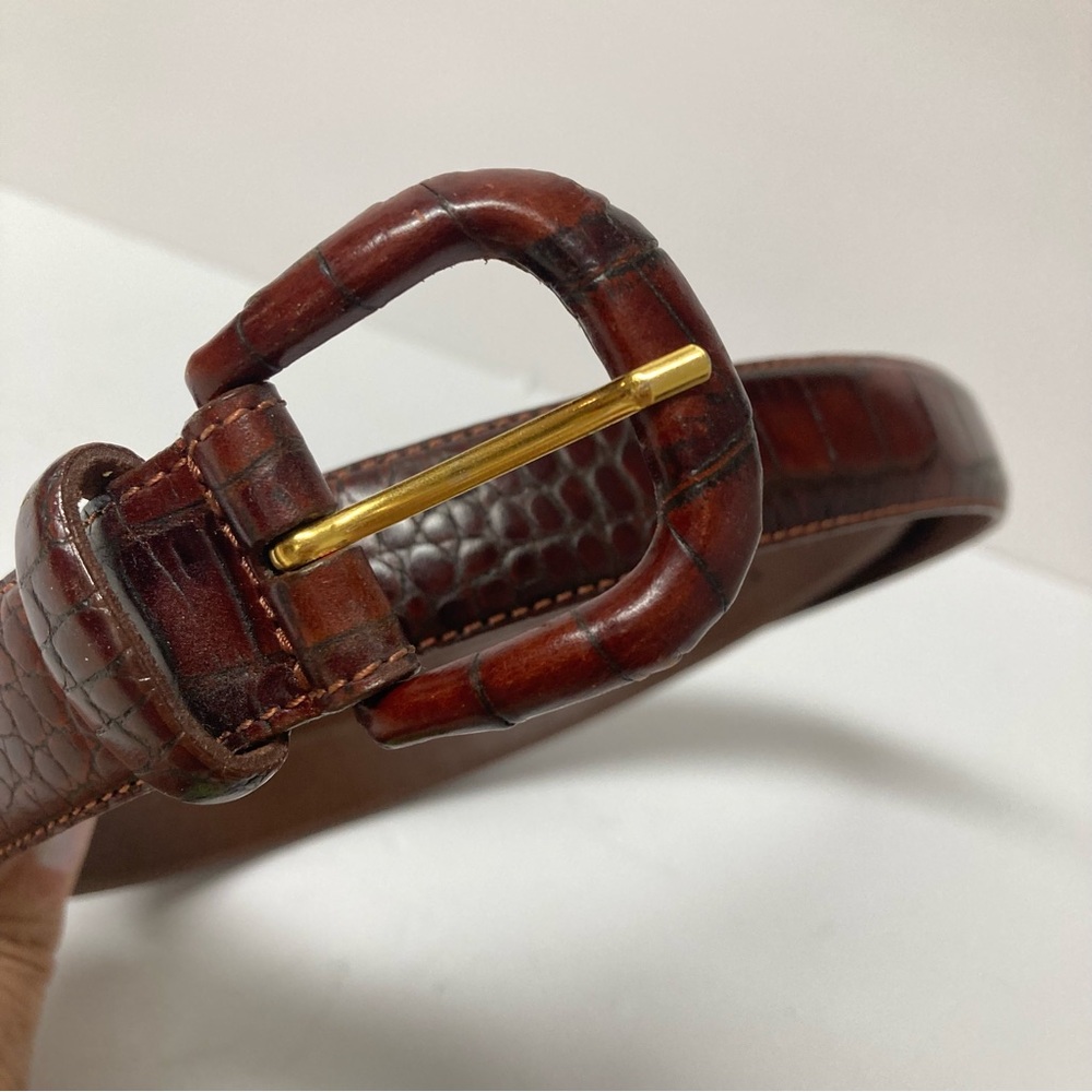 Genuine Croco Leather Belt-L